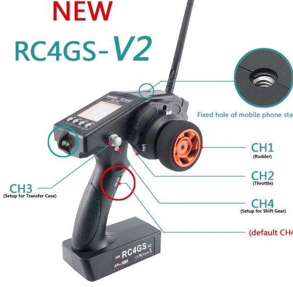 RadioLink RC4GS Transmitter and R6Fg Gyro Receiver